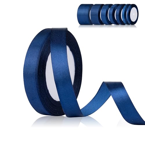 Fyshird Satinband Blau 15mm x 22m Geschenkband DunkelBlau Schleifenband Hochzeit Polyester Marineblau Bänder zum Basteln Dekoband für Luftballons Geschenkverpackung Geburtstag DIY Fyshird Satinband Blau 15mm x 22m Geschenkband DunkelBlau Schleifenband Hochzeit Polyester Marineblau Bänder zum Basteln Dekoband für Luftballons Geschenkverpackung Geburtstag DIY von Fyshird