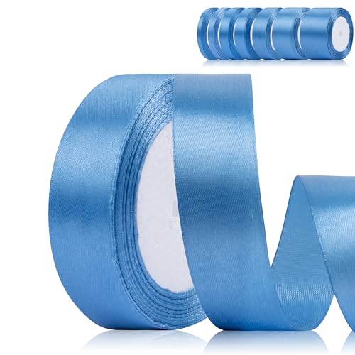 Fyshird Satinband Blau 25mm x 22m Geschenkband Breit Blau Schleifenband Hochzeit Polyester Bänder zum Basteln Dekoband für Luftballons Geschenkverpackung Geburtstag DIY Fyshird Satinband Blau 25mm x 22m Geschenkband Breit Blau Schleifenband Hochzeit Polyester Bänder zum Basteln Dekoband für Luftballons Geschenkverpackung Geburtstag DIY von Fyshird