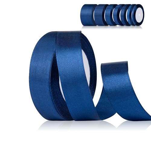 Fyshird Satinband Blau 25mm x 22m Geschenkband Breit DunkelBlau Schleifenband Hochzeit Polyester Marineblau Bänder zum Basteln Dekoband für Luftballons Geschenkverpackung Geburtstag DIY Fyshird Satinband Blau 25mm x 22m Geschenkband Breit DunkelBlau Schleifenband Hochzeit Polyester Marineblau Bänder zum Basteln Dekoband für Luftballons Geschenkverpackung Geburtstag DIY von Fyshird