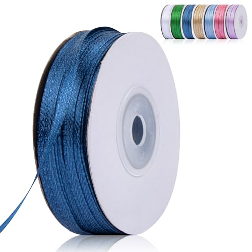 Fyshird Satinband Blau 3mm x 91m Geschenkband DunkelBlau Schleifenband Hochzeit Polyester Marineblau Bänder zum Basteln Dekoband für Luftballons Geschenkverpackung Geburtstag DIY Fyshird Satinband Blau 3mm x 91m Geschenkband DunkelBlau Schleifenband Hochzeit Polyester Marineblau Bänder zum Basteln Dekoband für Luftballons Geschenkverpackung Geburtstag DIY von Fyshird