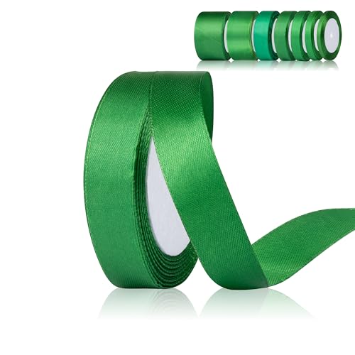 Fyshird Satinband Grün 20mm x 22m Geschenkband Breit Schleifenband Hochzeit Polyester Bänder zum Basteln Dekoband für Luftballons Geburtstag DIY Fyshird Satinband Grün 20mm x 22m Geschenkband Breit Schleifenband Hochzeit Polyester Bänder zum Basteln Dekoband für Luftballons Geburtstag DIY von Fyshird