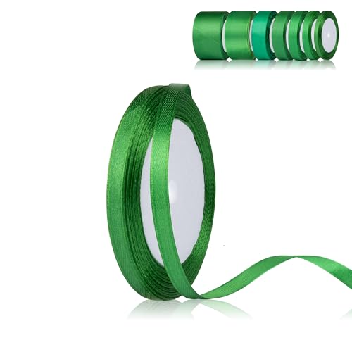 Fyshird Satinband Grün 6mm x 22m Geschenkband Hochzeit Schleifenband Polyester Bänder zum Basteln Dekoband für Luftballons Geburtstag DIY Fyshird Satinband Grün 6mm x 22m Geschenkband Hochzeit Schleifenband Polyester Bänder zum Basteln Dekoband für Luftballons Geburtstag DIY von Fyshird