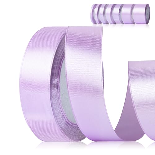 Fyshird Satinband Lila 25mm x 22m Geschenkband Breit Schleifenband Hochzeit Polyester Bänder zum Basteln Dekoband Lila für Luftballons Geschenkverpackung Geburtstag DIY Fyshird Satinband Lila 25mm x 22m Geschenkband Breit Schleifenband Hochzeit Polyester Bänder zum Basteln Dekoband Lila für Luftballons Geschenkverpackung Geburtstag DIY von Fyshird