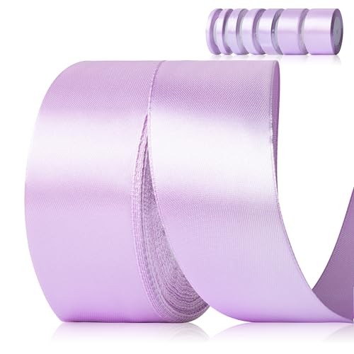 Fyshird Satinband Lila 40mm x 22m Geschenkband Breit Schleifenband Hochzeit Polyester Bänder zum Basteln Dekoband Lila für Luftballons Geschenkverpackung Geburtstag DIY Fyshird Satinband Lila 40mm x 22m Geschenkband Breit Schleifenband Hochzeit Polyester Bänder zum Basteln Dekoband Lila für Luftballons Geschenkverpackung Geburtstag DIY von Fyshird