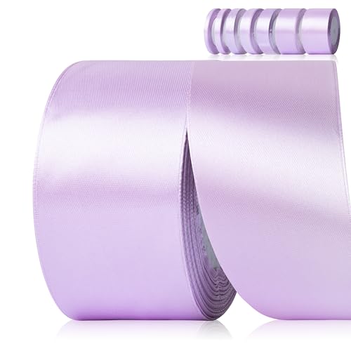 Fyshird Satinband Lila 50mm x 22m Geschenkband Breit Schleifenband Hochzeit Polyester Bänder zum Basteln Dekoband Lila für Luftballons Geschenkverpackung Geburtstag DIY Fyshird Satinband Lila 50mm x 22m Geschenkband Breit Schleifenband Hochzeit Polyester Bänder zum Basteln Dekoband Lila für Luftballons Geschenkverpackung Geburtstag DIY von Fyshird