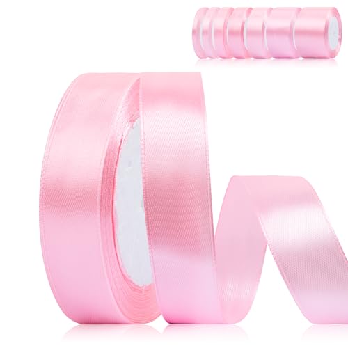 Fyshird Satinband Rosa 20mm x 22m Geschenkband Breit Schleifenband Hochzeit Polyester Hellrosa Bänder zum Basteln Dekoband für Geburtstag DIY Geschenkverpackung Weihnachten Fyshird Satinband Rosa 20mm x 22m Geschenkband Breit Schleifenband Hochzeit Polyester Hellrosa Bänder zum Basteln Dekoband für Geburtstag DIY Geschenkverpackung Weihnachten von Fyshird