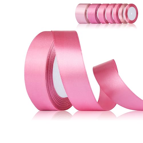 Fyshird Satinband Rosa 25mm x 22m Geschenkband Breit Schleifenband Hochzeit Polyester Bänder zum Basteln Dekoband für Geburtstag DIY Luftballons Geschenkverpackung Weihnachten Fyshird Satinband Rosa 25mm x 22m Geschenkband Breit Schleifenband Hochzeit Polyester Bänder zum Basteln Dekoband für Geburtstag DIY Luftballons Geschenkverpackung Weihnachten von Fyshird