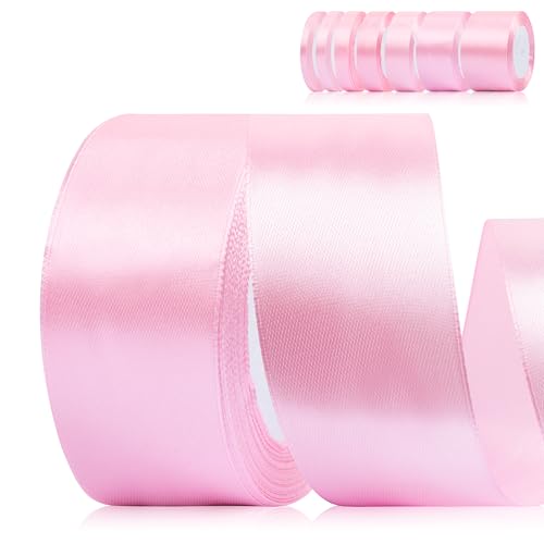 Fyshird Satinband Rosa 40mm x 22m Geschenkband Breit Schleifenband Hochzeit Polyester Bänder zum Basteln Hellrosa Dekoband für Geburtstag DIY Geschenkverpackung Weihnachten Fyshird Satinband Rosa 40mm x 22m Geschenkband Breit Schleifenband Hochzeit Polyester Bänder zum Basteln Hellrosa Dekoband für Geburtstag DIY Geschenkverpackung Weihnachten von Fyshird