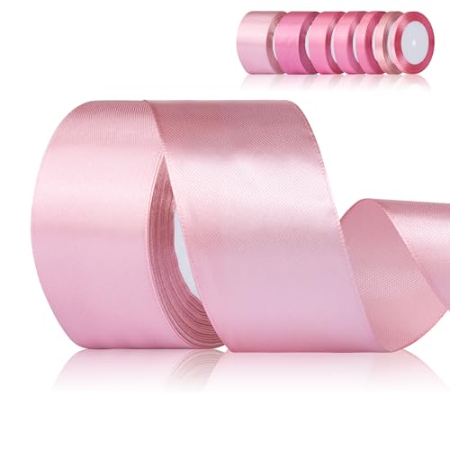 Fyshird Satinband Rosa 50mm x 22m Geschenkband Breit Schleifenband Hochzeit Polyester Bänder zum Basteln Dekoband für Geburtstag DIY Luftballons Geschenkverpackung Weihnachten Fyshird Satinband Rosa 50mm x 22m Geschenkband Breit Schleifenband Hochzeit Polyester Bänder zum Basteln Dekoband für Geburtstag DIY Luftballons Geschenkverpackung Weihnachten von Fyshird