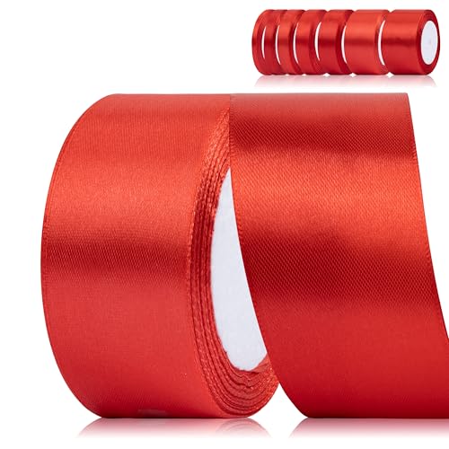 Fyshird Satinband Rot 40mm x 22m Geschenkband Breit Schleifenband Hochzeit Polyester Bänder zum Basteln Dekoband für Geburtstag DIY Luftballons Geschenkverpackung Weihnachten Fyshird Satinband Rot 40mm x 22m Geschenkband Breit Schleifenband Hochzeit Polyester Bänder zum Basteln Dekoband für Geburtstag DIY Luftballons Geschenkverpackung Weihnachten von Fyshird