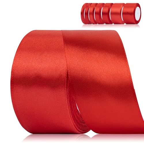 Fyshird Satinband Rot 50mm x 22m Geschenkband Breit Schleifenband Hochzeit Polyester Bänder zum Basteln Dekoband für Geburtstag DIY Luftballons Geschenkverpackung Weihnachten Fyshird Satinband Rot 50mm x 22m Geschenkband Breit Schleifenband Hochzeit Polyester Bänder zum Basteln Dekoband für Geburtstag DIY Luftballons Geschenkverpackung Weihnachten von Fyshird