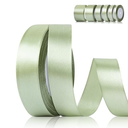 Fyshird Satinband Salbeigrün 20mm x 22m Geschenkband Breit Salbeigrün Schleifenband Hochzeit Polyester Grün Bänder zum Basteln Dekoband für Luftballons Geschenkverpackung Geburtstag DIY Fyshird Satinband Salbeigrün 20mm x 22m Geschenkband Breit Salbeigrün Schleifenband Hochzeit Polyester Grün Bänder zum Basteln Dekoband für Luftballons Geschenkverpackung Geburtstag DIY von Fyshird