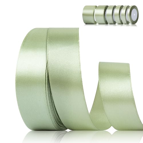 Fyshird Satinband Salbeigrün 25mm x 22m Geschenkband Breit Salbeigrün Schleifenband Hochzeit Polyester Grün Bänder zum Basteln Dekoband für Luftballons Geschenkverpackung Geburtstag DIY Fyshird Satinband Salbeigrün 25mm x 22m Geschenkband Breit Salbeigrün Schleifenband Hochzeit Polyester Grün Bänder zum Basteln Dekoband für Luftballons Geschenkverpackung Geburtstag DIY von Fyshird