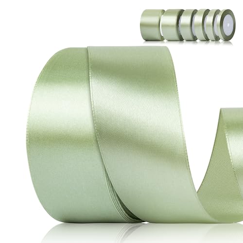 Fyshird Satinband Salbeigrün 40mm x 22m Geschenkband Breit Salbeigrün Schleifenband Hochzeit Polyester Grün Bänder zum Basteln Dekoband für Luftballons Geschenkverpackung Geburtstag DIY Fyshird Satinband Salbeigrün 40mm x 22m Geschenkband Breit Salbeigrün Schleifenband Hochzeit Polyester Grün Bänder zum Basteln Dekoband für Luftballons Geschenkverpackung Geburtstag DIY von Fyshird