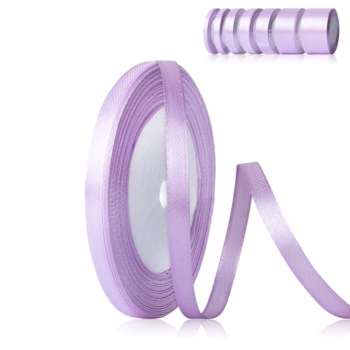Fyshird Schleifenband Lila 6mm x 22m Geschenkband Lila Satinband Hochzeit Polyester Bänder zum Basteln Dekoband für Luftballons Geschenkverpackung Geburtstag DIY Fyshird Schleifenband Lila 6mm x 22m Geschenkband Lila Satinband Hochzeit Polyester Bänder zum Basteln Dekoband für Luftballons Geschenkverpackung Geburtstag DIY von Fyshird