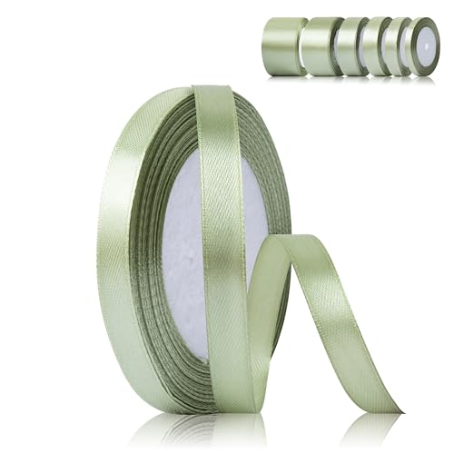 Fyshird Schleifenband Salbeigrün 10mm x 22m Geschenkband Hochzeit Satinband Polyester Bänder zum Basteln Dekoband Salbeigrün für Luftballons Geschenkverpackung Geburtstag DIY Fyshird Schleifenband Salbeigrün 10mm x 22m Geschenkband Hochzeit Satinband Polyester Bänder zum Basteln Dekoband Salbeigrün für Luftballons Geschenkverpackung Geburtstag DIY von Fyshird