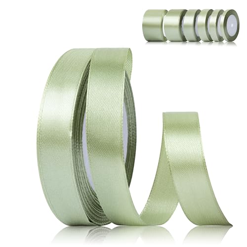 Fyshird Schleifenband Salbeigrün 15mm x 22m Geschenkband Hochzeit Satinband Polyester Bänder zum Basteln Dekoband Salbeigrün für Luftballons Geschenkverpackung Geburtstag DIY Fyshird Schleifenband Salbeigrün 15mm x 22m Geschenkband Hochzeit Satinband Polyester Bänder zum Basteln Dekoband Salbeigrün für Luftballons Geschenkverpackung Geburtstag DIY von Fyshird