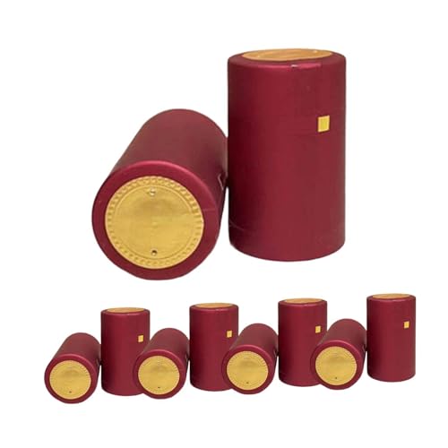 FytStycale 100 Stück Flasche PVC Schrumpf Ules Flasche Hülsen für Bar, Rot FytStycale 100 Stück Flasche PVC Schrumpf Ules Flasche Hülsen für Bar, Rot von FytStycale