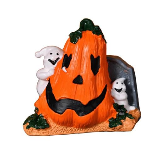 FytStycale Halloween Kürbisfigur Tischdekoration Dekorative Statue Regalschmuck Kunstharzfigur für Wohnzimmer Büro Partydekoration, Style A FytStycale Halloween Kürbisfigur Tischdekoration Dekorative Statue Regalschmuck Kunstharzfigur für Wohnzimmer Büro Partydekoration, Style A von FytStycale