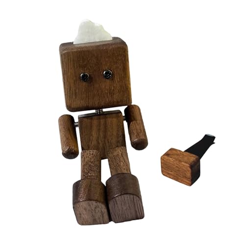 FytStycale Holzfigur Holzmännchen Miniatur Auto Dekoration Tisch Ornament Wackelfigur mit Festen Wackelbeinen Aus Holz für Fahrzeug Schreibtisch Und Als Geschenk, Nussbaum FytStycale Holzfigur Holzmännchen Miniatur Auto Dekoration Tisch Ornament Wackelfigur mit Festen Wackelbeinen Aus Holz für Fahrzeug Schreibtisch Und Als Geschenk, Nussbaum von FytStycale