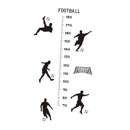 FytStycale Wandaufkleber für Kinder, Wachstumsmesslatte, Fußball, Sport, mit Motiv FytStycale Wandaufkleber für Kinder, Wachstumsmesslatte, Fußball, Sport, mit Motiv von FytStycale