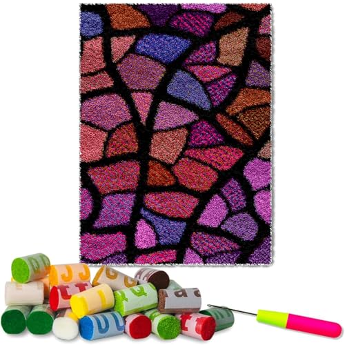 Fzamudng 80 x 115 cm Knüpfteppich Zum Selber knüpfen - Knüpfhaken-Sets für Anfänger - Tapisserie Teppich Knüpf-Sets - Knüpfsets Latch Hook Kit Selbst Knüpfen Set für Kinder und Erwachsene Fzamudng 80 x 115 cm Knüpfteppich Zum Selber knüpfen - Knüpfhaken-Sets für Anfänger - Tapisserie Teppich Knüpf-Sets - Knüpfsets Latch Hook Kit Selbst Knüpfen Set für Kinder und Erwachsene von Fzamudng