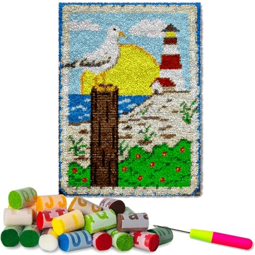 KnüPfteppich zum Selber KnüPfen Knüpfen set Erwachsene Knüpfteppich Knüpfen set Knüpfteppich Kreuzstich Stickerei DIY Set Knüpfen Set Erwachsene Teppich DIY-Knüpfhaken-Sets Fußabtreter 38 x 52 cm KnüPfteppich zum Selber KnüPfen Knüpfen set Erwachsene Knüpfteppich Knüpfen set Knüpfteppich Kreuzstich Stickerei DIY Set Knüpfen Set Erwachsene Teppich DIY-Knüpfhaken-Sets Fußabtreter 38 x 52 cm von Fzamudng