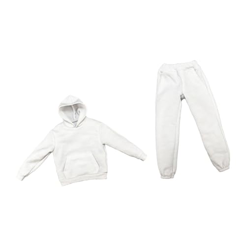 Fzaqwen 1/6 Skala Männer Figur Top mit Hosen Handgemachte Puppe Kleidung Sportswear für 12 Zoll, Kapuzenpullover Fzaqwen 1/6 Skala Männer Figur Top mit Hosen Handgemachte Puppe Kleidung Sportswear für 12 Zoll, Kapuzenpullover von Fzaqwen