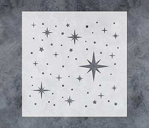 GSS Designs Sternschablonen zum Malen auf Holz, Leinwand, Papier, Stoff, Boden, Wand, Fliesen, wiederverwendbar, Kunststoff, DIY, Kunst und Handwerk, Schablonen, 30,5 x 30,5 cm, Twinkle Star Schablone GSS Designs Sternschablonen zum Malen auf Holz, Leinwand, Papier, Stoff, Boden, Wand, Fliesen, wiederverwendbar, Kunststoff, DIY, Kunst und Handwerk, Schablonen, 30,5 x 30,5 cm, Twinkle Star Schablone von G GSS Designs
