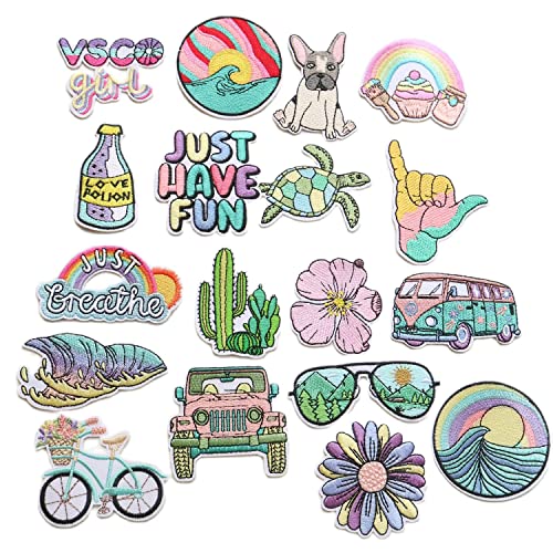 G-RUI 18 Stück/Set zum Aufbügeln, verschiedene bestickte Blumen-Patches für Kleidung, DIY, Bügelbilder, Applikationen für Rucksack, Abzeichen, Kleidung, Dekoration G-RUI 18 Stück/Set zum Aufbügeln, verschiedene bestickte Blumen-Patches für Kleidung, DIY, Bügelbilder, Applikationen für Rucksack, Abzeichen, Kleidung, Dekoration von G-RUI