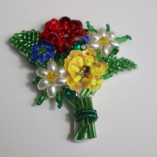 G-RUI Aufnäher mit Strasssteinen und Blumen, für Kleidung, DIY, zum Aufnähen, Pailletten, bestickte Applikation, Parches, Stickerei, Spitze, Parches Ropa G-RUI Aufnäher mit Strasssteinen und Blumen, für Kleidung, DIY, zum Aufnähen, Pailletten, bestickte Applikation, Parches, Stickerei, Spitze, Parches Ropa von G-RUI