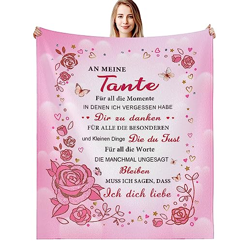 G-dake Geschenk für Tante, Decke An Meine Geburtstagsgeschenke für Tanten von Nichten und Neffen Geschenkideen für Muttertag Valentinstag Hochzeit Weihnachten, Kuscheldecke Flauschig 150x200cm G-dake Geschenk für Tante, Decke An Meine Geburtstagsgeschenke für Tanten von Nichten und Neffen Geschenkideen für Muttertag Valentinstag Hochzeit Weihnachten, Kuscheldecke Flauschig 150x200cm von G-dake