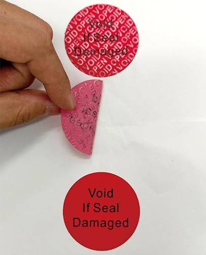 Staubsaugeraufkleber, 50 mm, 120 Stück, manipulationssicher, manipulationssicher, Etiketten oder Siegel für verschiedene Verpackungen, fälschungssichere Dichtungen, einmalige Verwendung Staubsaugeraufkleber, 50 mm, 120 Stück, manipulationssicher, manipulationssicher, Etiketten oder Siegel für verschiedene Verpackungen, fälschungssichere Dichtungen, einmalige Verwendung von G-electron