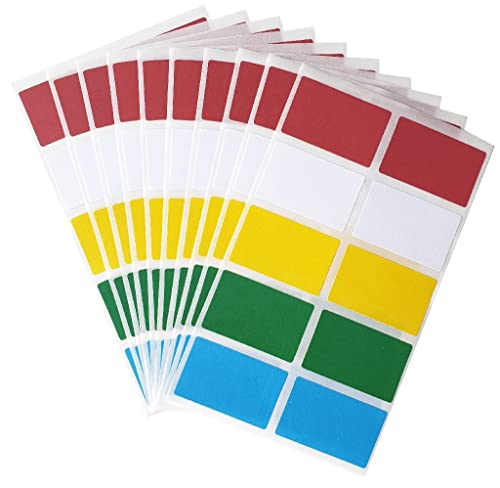 100 Tiefkühletiketten Gefrieretiketten Aufkleber Etiketten in 5 Farben selbstklebend von G&E Leipzig