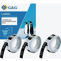3 G&G Prägebänder 3D S0847730 20622, 9 mm weiß auf schwarz 3 G&G Prägebänder 3D S0847730 20622, 9 mm weiß auf schwarz von G&G