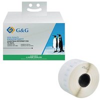 G&G Etikettenrollen für Etikettendrucker weiß, 41,0 x 89,0 mm, 1 x 300 Etiketten von G&G