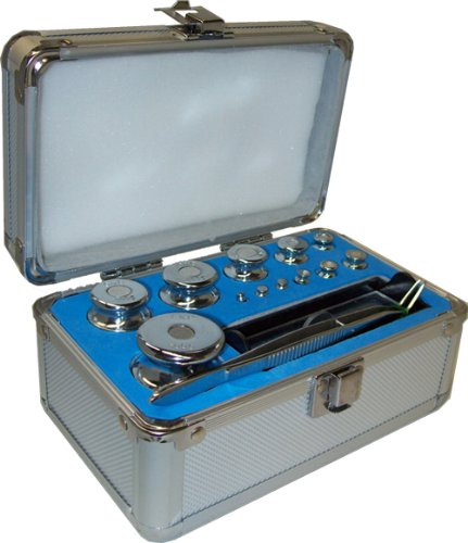 G&G Kalibriergewicht Set: 1g-100g eisen inkl. Aluminium-Koffer/Genauigkeitsklasse M2 Prüfgewicht Testgewicht von G&G