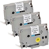 G&G Schriftbänder 14978 ersetzt brother TZe-231 , 12,0 mm, schwarz auf weiß, 3 St. von G&G