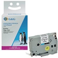 G&G Schriftband Brother TZe-131 338443, 12,0 mm schwarz auf transparent G&G Schriftband Brother TZe-131 338443, 12,0 mm schwarz auf transparent von G&G