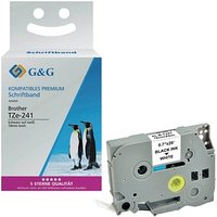 G&G Schriftband Brother TZe-241 14954, 18,0 mm schwarz auf weiß G&G Schriftband Brother TZe-241 14954, 18,0 mm schwarz auf weiß von G&G