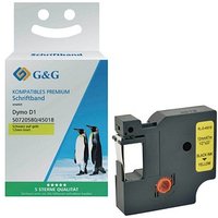 G&G Schriftband D1 Dymo D1 45018 S0720580 15572, 12,0 mm schwarz auf gelb G&G Schriftband D1 Dymo D1 45018 S0720580 15572, 12,0 mm schwarz auf gelb von G&G