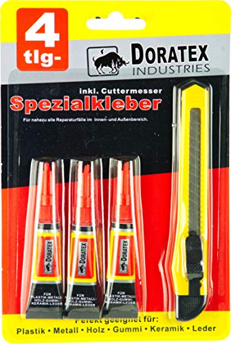 Spezialkleber 3er Pack inkl. Cuttermesser Sekundenkleber Kleber Leim Spezialkleber 3er Pack inkl. Cuttermesser Sekundenkleber Kleber Leim von G&M Import