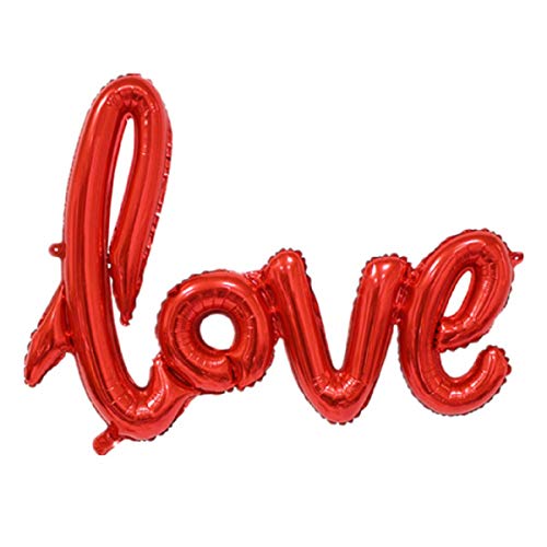 G&M Folienballon Love Rot Schriftzug Luftballon 54cm Valentinstag Liebesbeweis Deko von G&M
