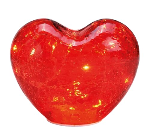 G. Wurm Dekoleuchte Herz Glas Rot XS - Herz Lampe mit LED Lichterkette, Dekolampe, Tischleuchte, Herzlampe G. Wurm Dekoleuchte Herz Glas Rot XS - Herz Lampe mit LED Lichterkette, Dekolampe, Tischleuchte, Herzlampe von G. Wurm