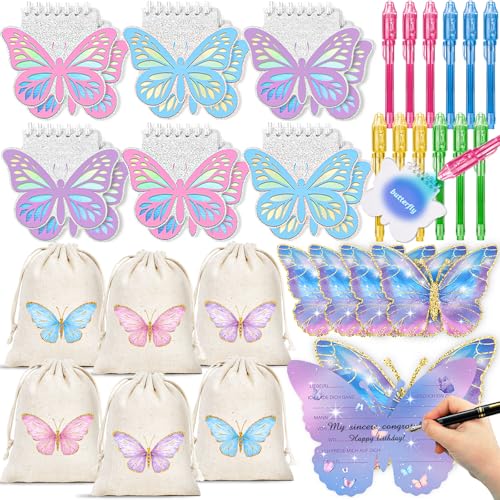 G.C Schmetterlings Party Mitgebsel Kindergeburtstag UV Stift mit Lampe Notizbuch Kordelzugbeutel Geschenktüten Einladungskarten Give Aways Gastgeschenke Kindergeburtstag Pinata Füllung Mädchen G.C Schmetterlings Party Mitgebsel Kindergeburtstag UV Stift mit Lampe Notizbuch Kordelzugbeutel Geschenktüten Einladungskarten Give Aways Gastgeschenke Kindergeburtstag Pinata Füllung Mädchen von G.C