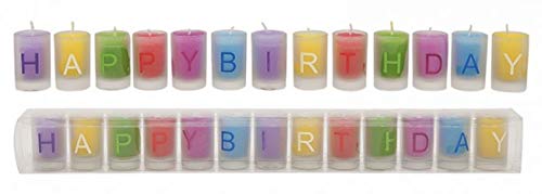 G.W. Geburtstags Kerzen Ambiente - 13er Set Teelichter im Glas, Aufschrift Happy Birthday,Geburtstags Kerze, toll jür jeden Kindergeburtstag G.W. Geburtstags Kerzen Ambiente - 13er Set Teelichter im Glas, Aufschrift Happy Birthday,Geburtstags Kerze, toll jür jeden Kindergeburtstag von G.W.