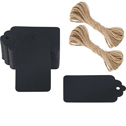 G2PLUS 100 Stück Kraftpapier Anhänger,Geschenkanhänger,Etiketten aus Kraftpapier 7x4CM Anhänger Papier Kraftpapier Etiketten Tags Schwarz für Valentinstag Hochzeit Geschenke G2PLUS 100 Stück Kraftpapier Anhänger,Geschenkanhänger,Etiketten aus Kraftpapier 7x4CM Anhänger Papier Kraftpapier Etiketten Tags Schwarz für Valentinstag Hochzeit Geschenke von G2PLUS