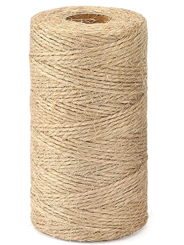 G2PLUS 100M Braun Juteschnur, 1.5mm Jute Schnur für Garten, 2-Lagig Bastelschnur für Basteln, Jute Dekokordel für DIY Kunstgewerbe Gartenarbeit von G2PLUS