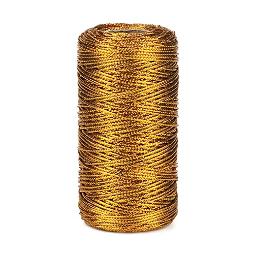 G2PLUS 100M Metallic Schnur 1.5mm Goldfaden Kordel DIY Bastelschnur, Verpackungsschnur für Geschenkpapier, Dekoration, Handwerk G2PLUS 100M Metallic Schnur 1.5mm Goldfaden Kordel DIY Bastelschnur, Verpackungsschnur für Geschenkpapier, Dekoration, Handwerk von G2PLUS