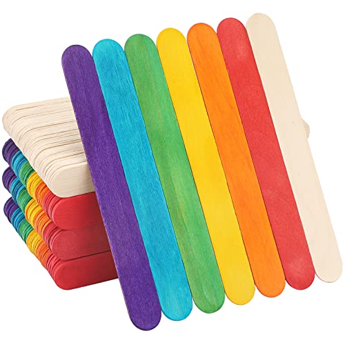 G2PLUS 200 Stück Bunte Holzstäbchen zum Basteln, Eisstiele aus Holz Craft Sticks zum Basteln, Holzspatel DIY Bastelhölzer Handwerk G2PLUS 200 Stück Bunte Holzstäbchen zum Basteln, Eisstiele aus Holz Craft Sticks zum Basteln, Holzspatel DIY Bastelhölzer Handwerk von G2PLUS